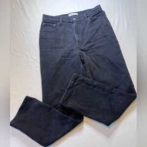 Abercrombie & Fitch Straight Leg High Rise Jeans Faded Black Women’s 10 Regular